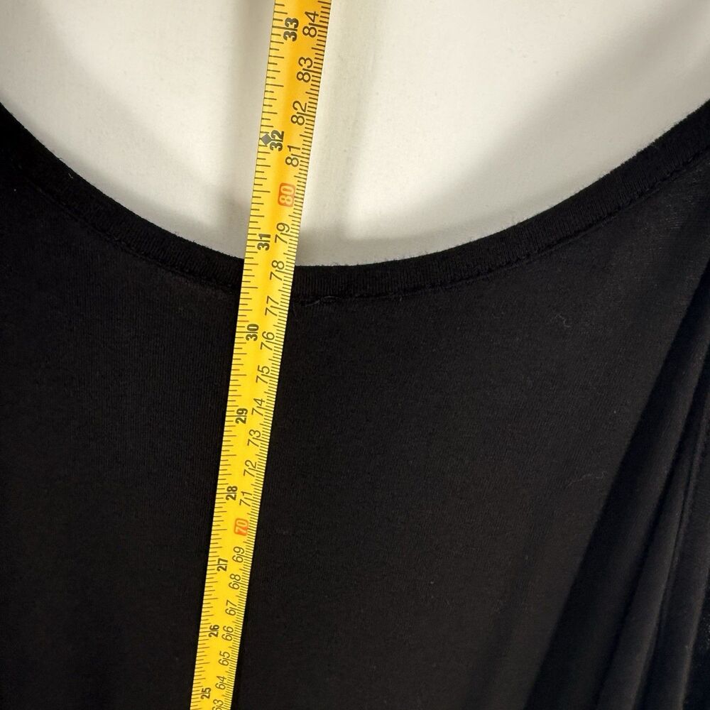 Womens Size L Black Sleeveless Tank Dress w Pockets - Picture 10 of 15
